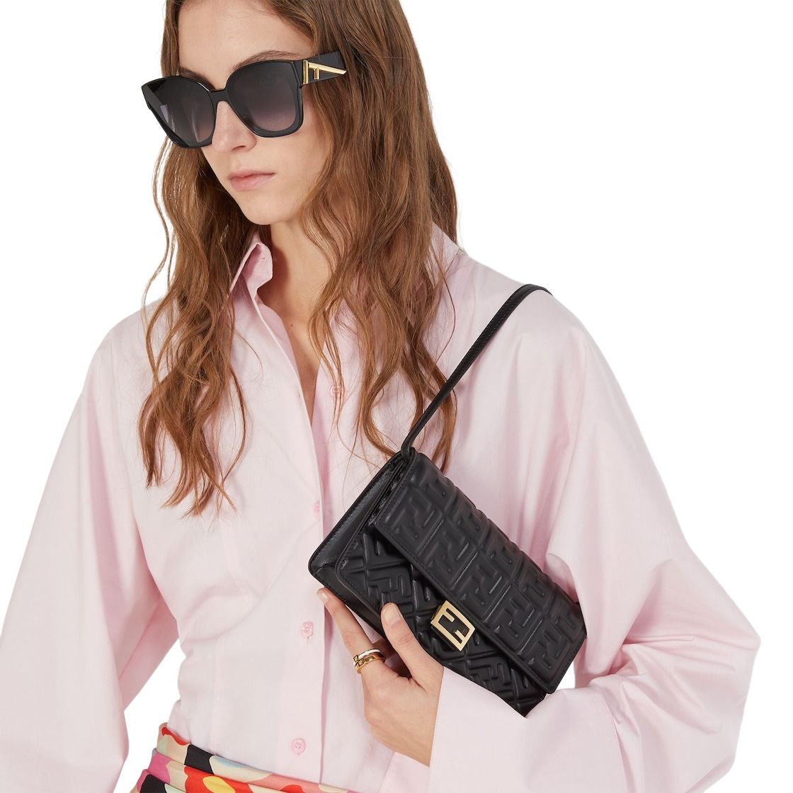 (WMNS) Fendi SS26 Wallet On Chain Baguette 'Black' 8M0498AAJDF0KUR
