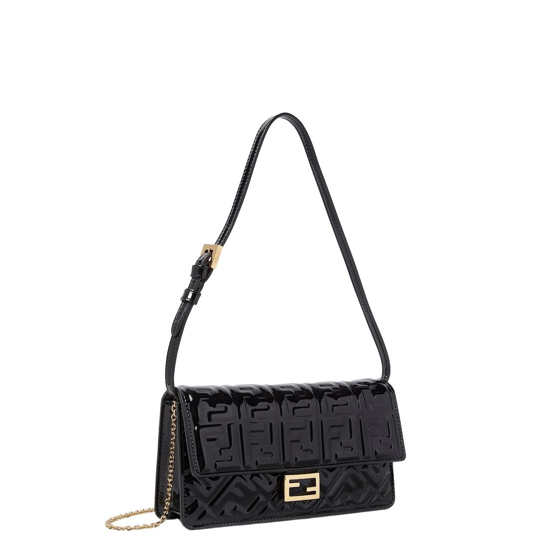 (WMNS) Fendi SS26 Wallet On Chain Baguette 'Black' 8M0498AW5OF0KUR