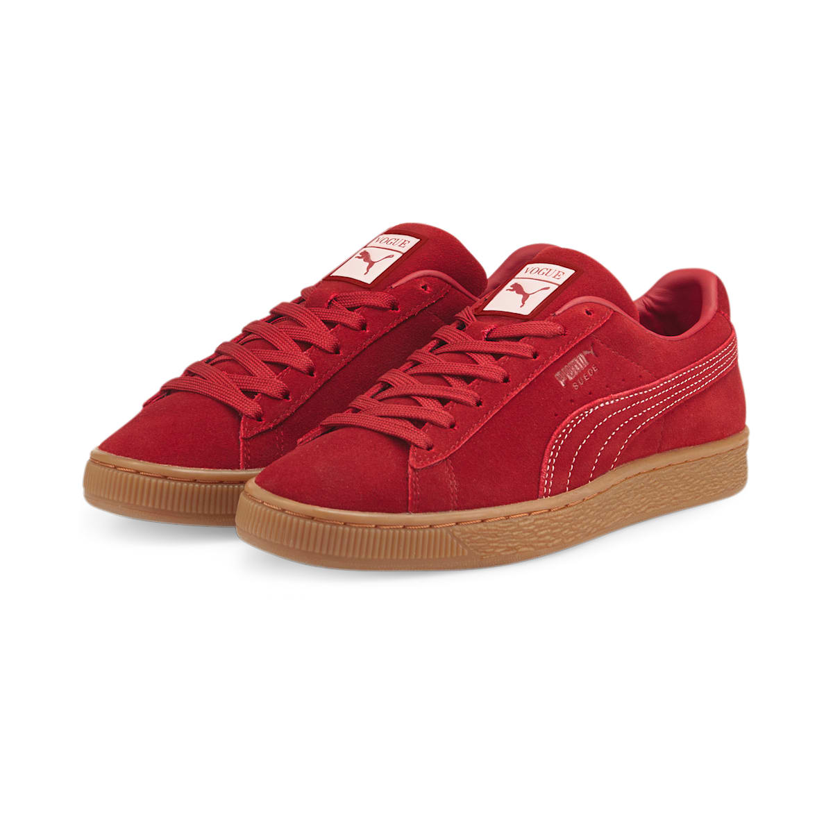 (WMNS) PUMA Suede Classic x Vogue 'Intense Red Gum' 387687-01