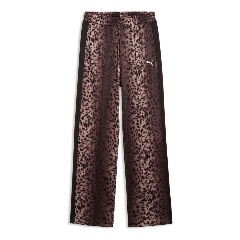 (WMNS) PUMA T7 Leo Luxe Track Pants 'PUMA Black' 634564-01