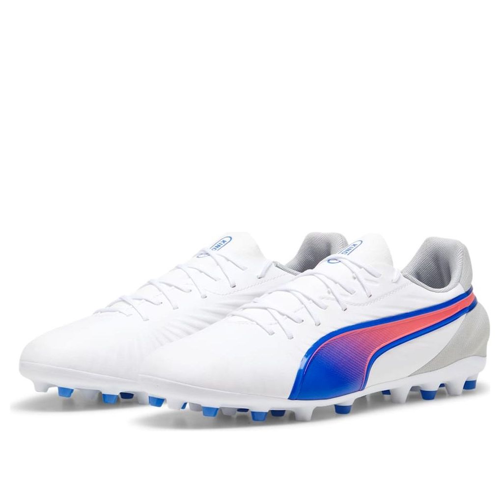PUMA King Match MG Formula 'White Bluemazing Flat Light Gray' 107878-02