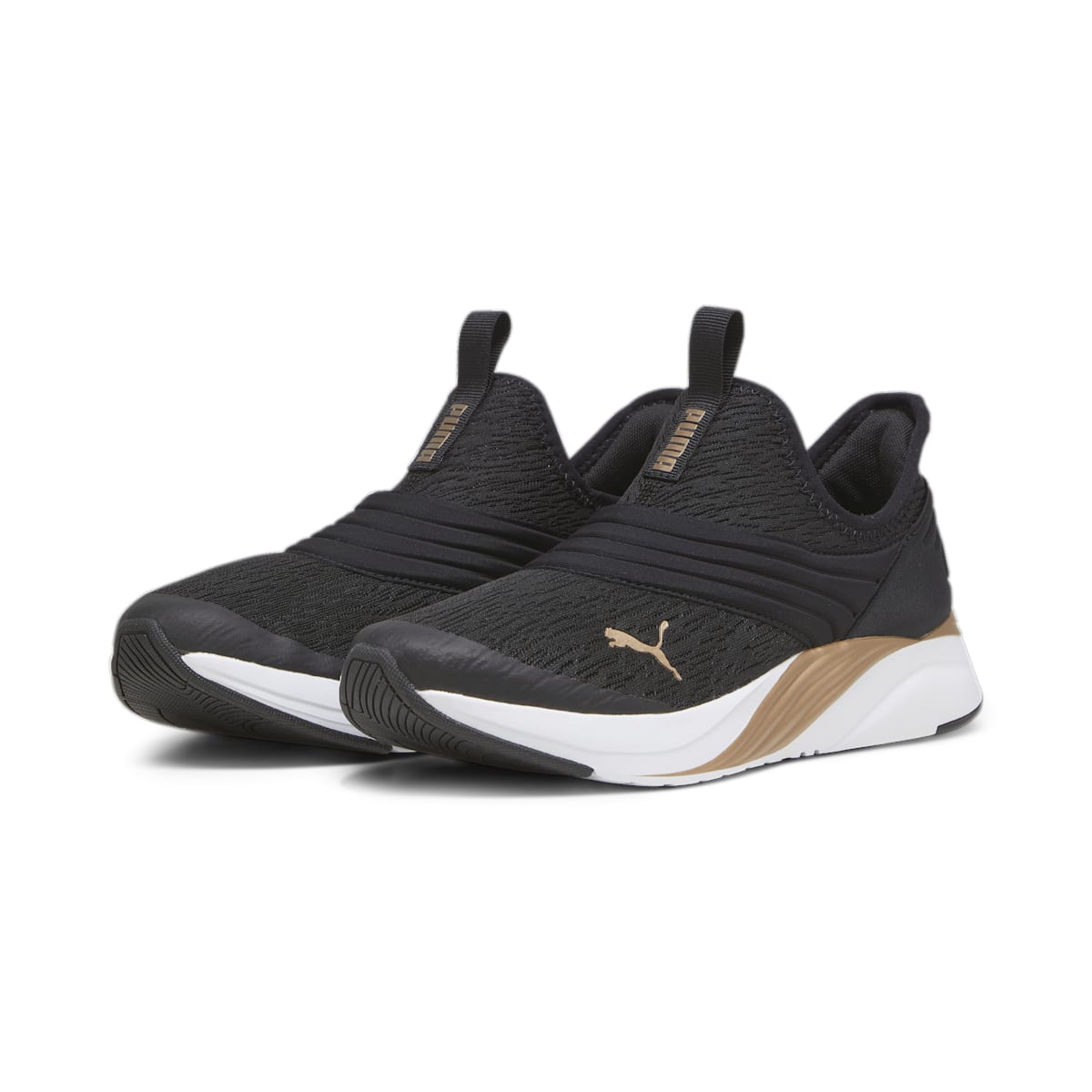 (WMNS) PUMA Softride Sophia 2 'Slip Metal - Black' 378789-01