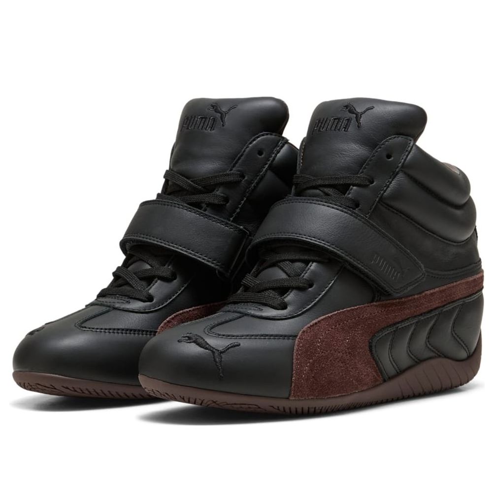 (WMNS) PUMA Speedcat Wedge 'Black Brown' 408120-02