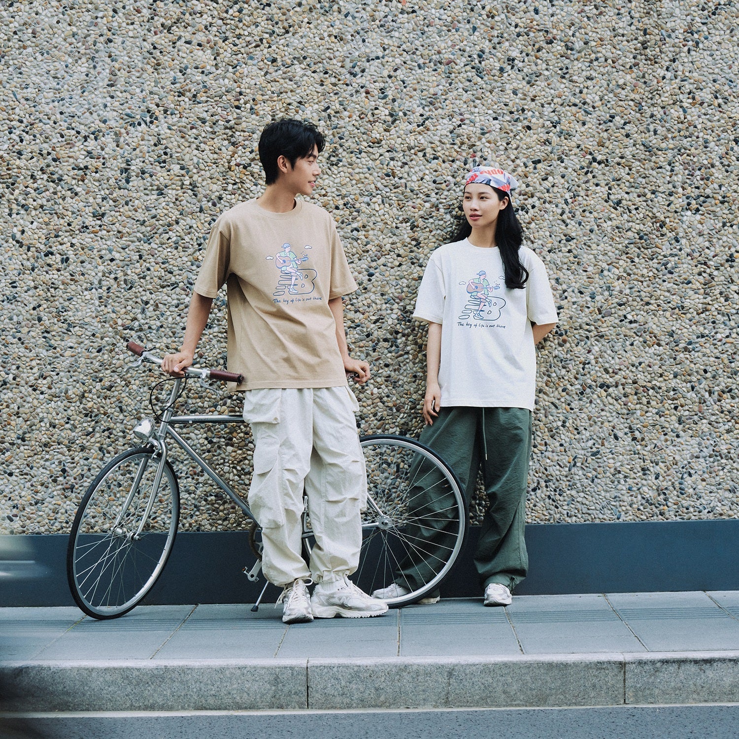 New Balance x PK Guitar Graphic T-Shirt Asia Sizing 'Light Brown' NEE26021-LB