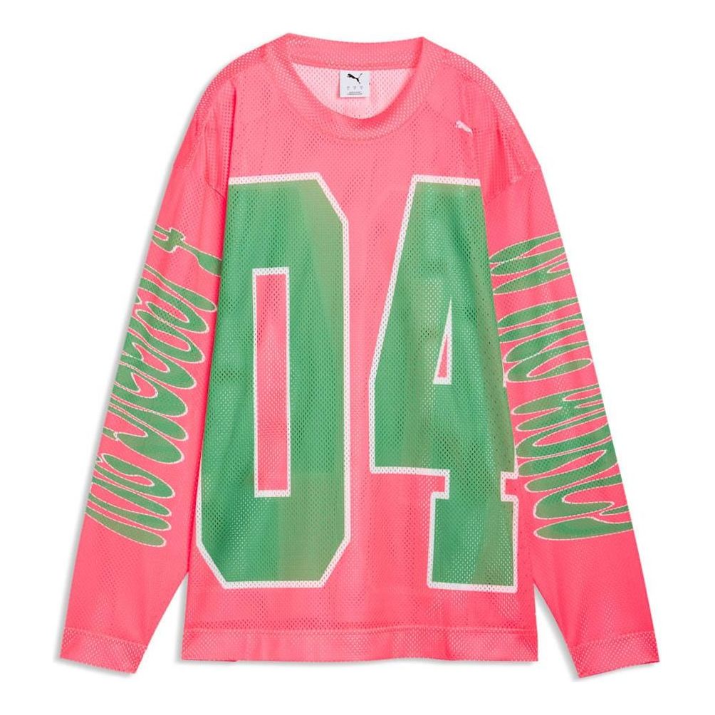(WMNS) PUMA x Flau'jae Oversized Long Sleeve Jersey 'Pure Pink' 635648-01