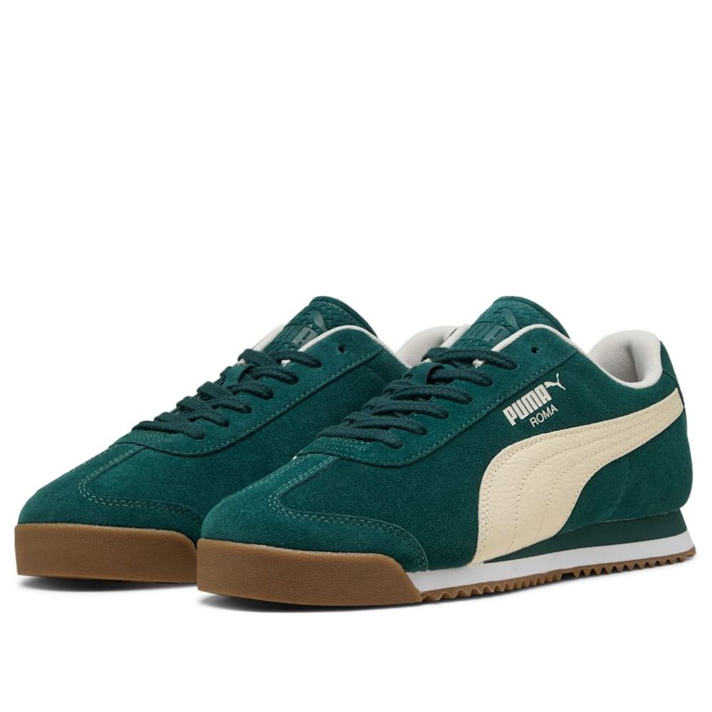 PUMA Roma Suede 'Green Terrain Alpine Snow' 398635-10