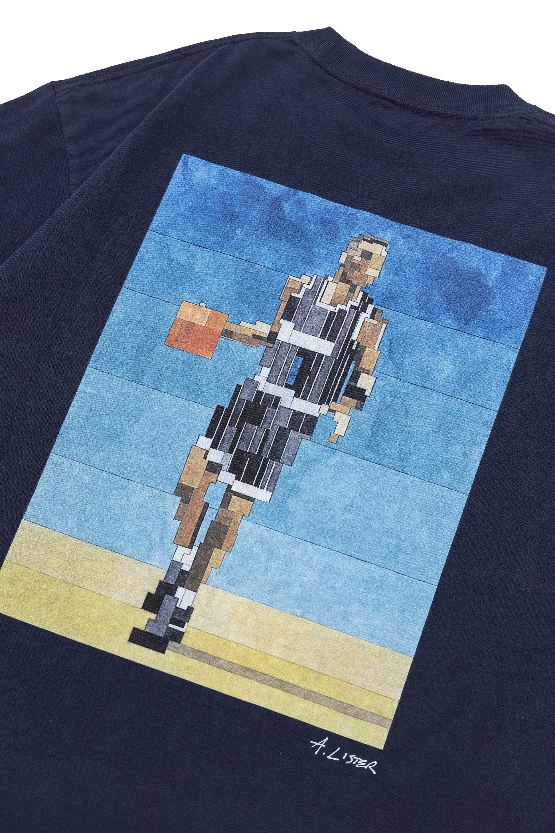 Grocery Penny Tee By Adam Lister GRO-PENNY-NAVY