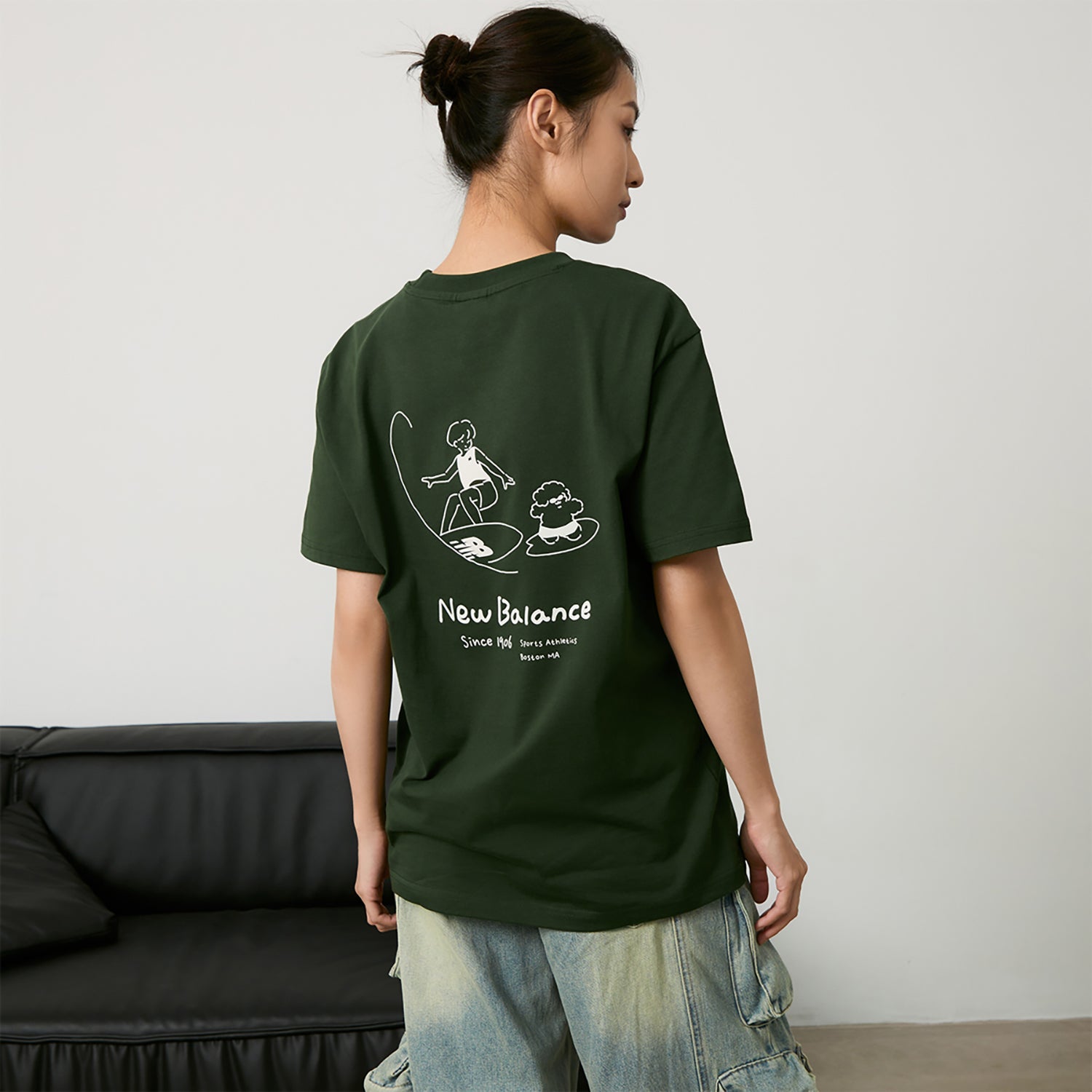 New Balance x Tombonia Graphic T-shirt Lifestyle Asia Sizing 'Green' AMT42336-KOU