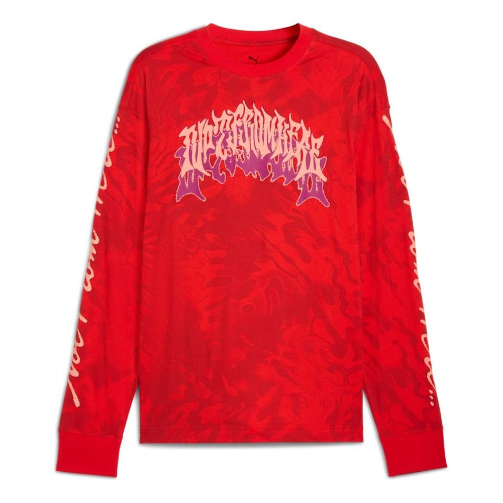 PUMA LaMelo Supernova Long Sleeve T-Shirt 'PUMA Red AOP' 632443-01