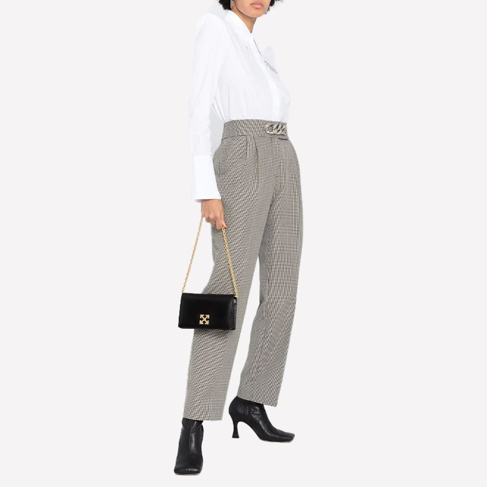 (WMNS) Off-White Twist Jitney 0.5 Shoulder Bag 'Black' OWNA104R21LEA0021000