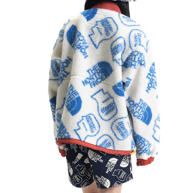Men's THE NORTH FACE x Brain Dead Crossover Full Print polar fleece Jacket White NF0A52A1-WE9