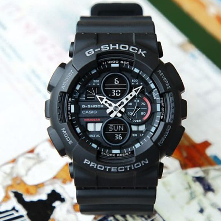 CASIO G-Shock Analog-Digital 'Black' GA-140-1A1