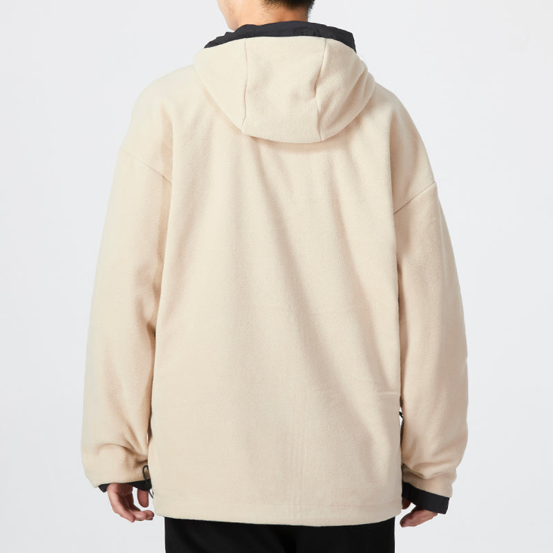 adidas Original Reversible Polar Fleece Jacket 'Black Beige' HL9186