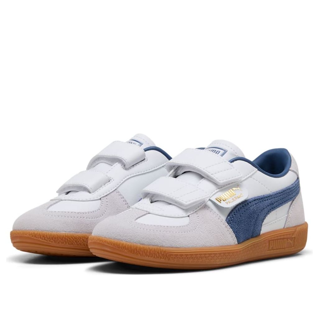 (PS) PUMA Palermo Elevata Leather 'White Dark Indigo' 402003-11