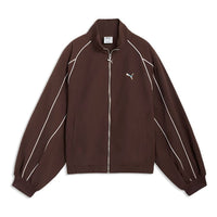 (WMNS) PUMA T7 Balloon Jacket 'Chocolate Brown' 634558-13