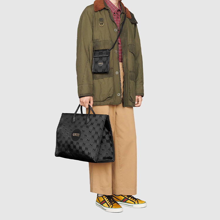 Gucci Off The Grid OTG Environmental Friendly Series Logo Messenger Bag Black 625599-H9HAN-1000