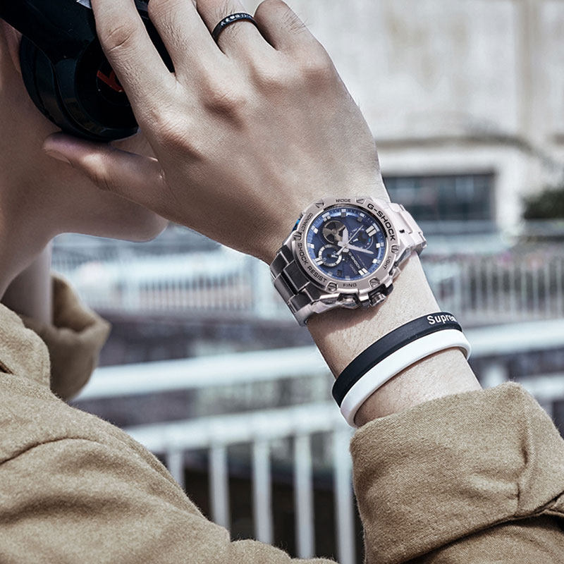 CASIO G-Shock G-Steel 'Silver Blue' GST-B100D-2APRT