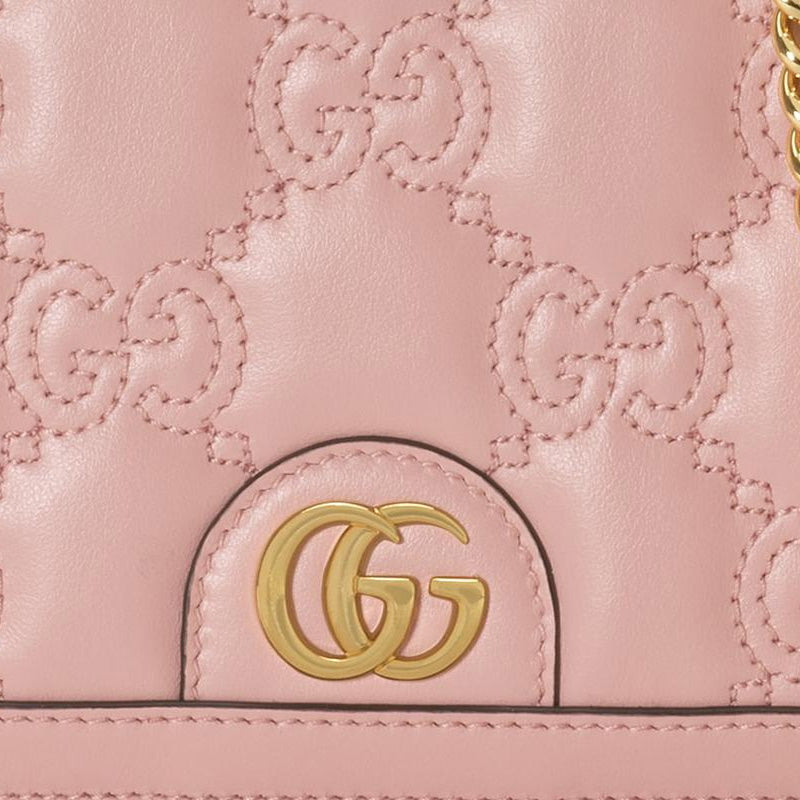 (WMNS) Gucci GG Matelass Chain Wallet 'Light Pink' 723787-UM8IG-5909