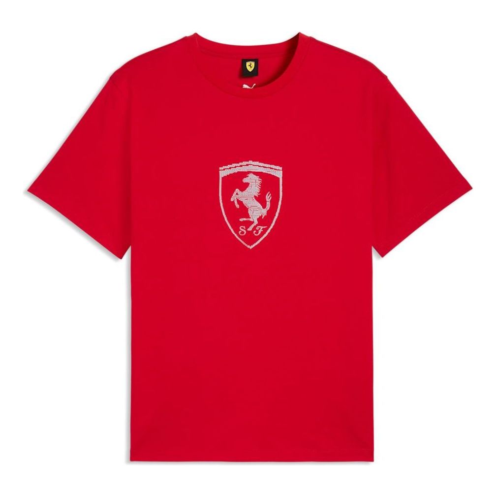 (WMNS) PUMA x Scuderia Ferrari Tonal Shield T-Shirt 'Rosso Corsa' 634254-02