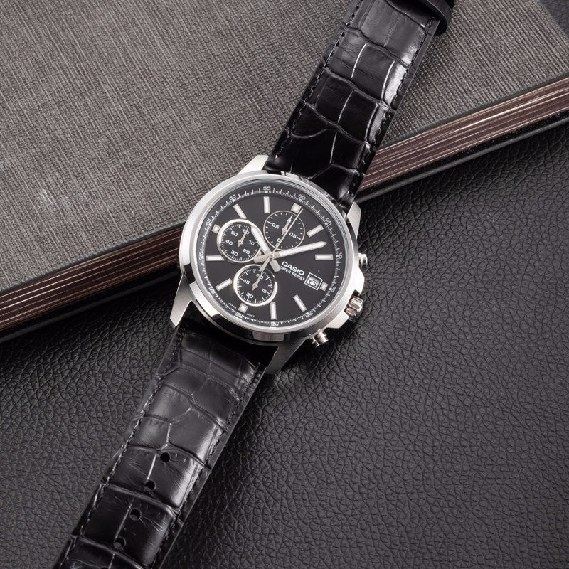 CASIO Edifice Waterproof Men Mens Black Analog MTH-5001L-1APR