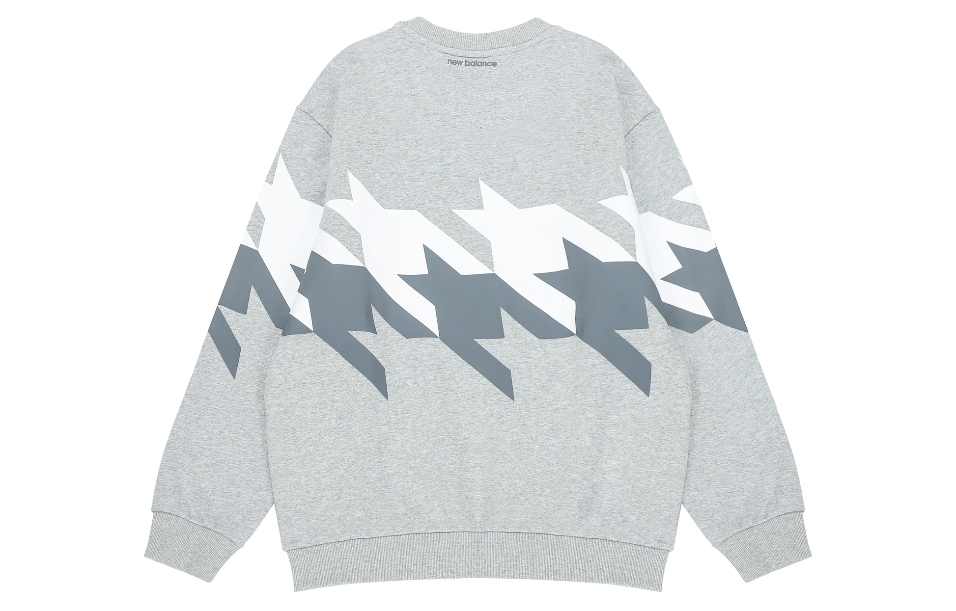 New Balance Sweatshirt Asia Sizing 'Grey White' 5CC37253-MGR