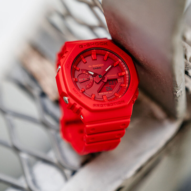 CASIO G-Shock Analog-Digital 'Red' GA-2100-4APR-PERSON