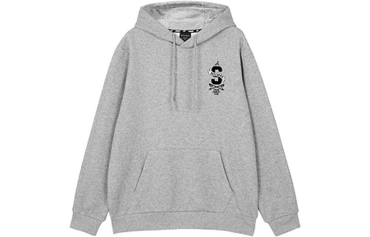 Skechers Cartoon Graphic Drawstring Hoodie 'Navy Black White Grey' L422U239