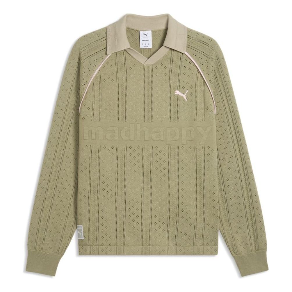 PUMA x MADHAPPY Pointelle Long Sleeve Jersey 'Lux Army' 637566-82