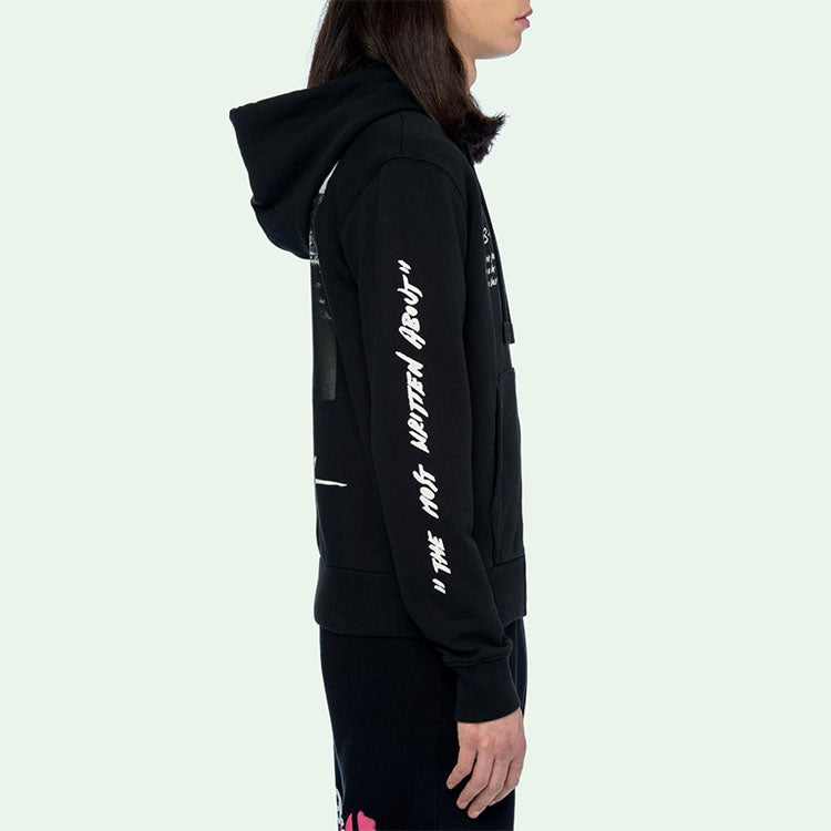 Off-White SS19 Zipper Mens Logo Mona Lisa Sweater OMBE001S190030051020