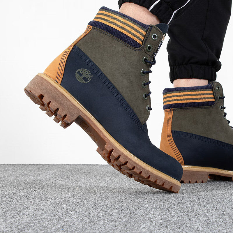 Timberland 6 Inch Waterproof Boot 'Navy Orange' A5ZZF019