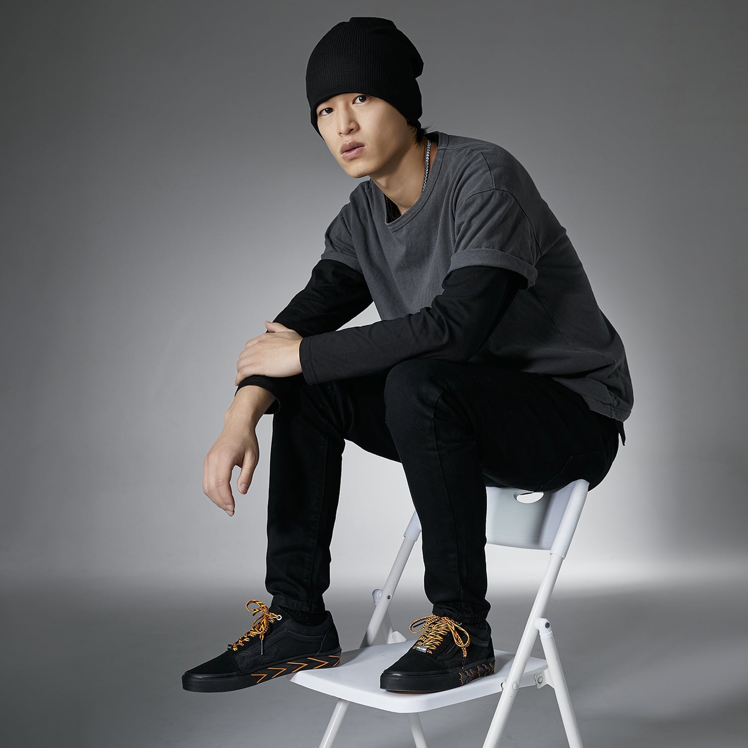 HuaTunan x Vans Old Skool Low-top Sneakers Black Unisex VN000ZDFBLK
