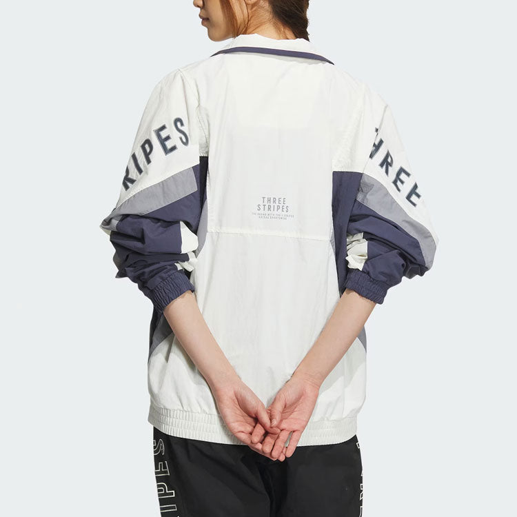 adidas Word Woven jacket Asia Sizing 'White Purple' IT4361