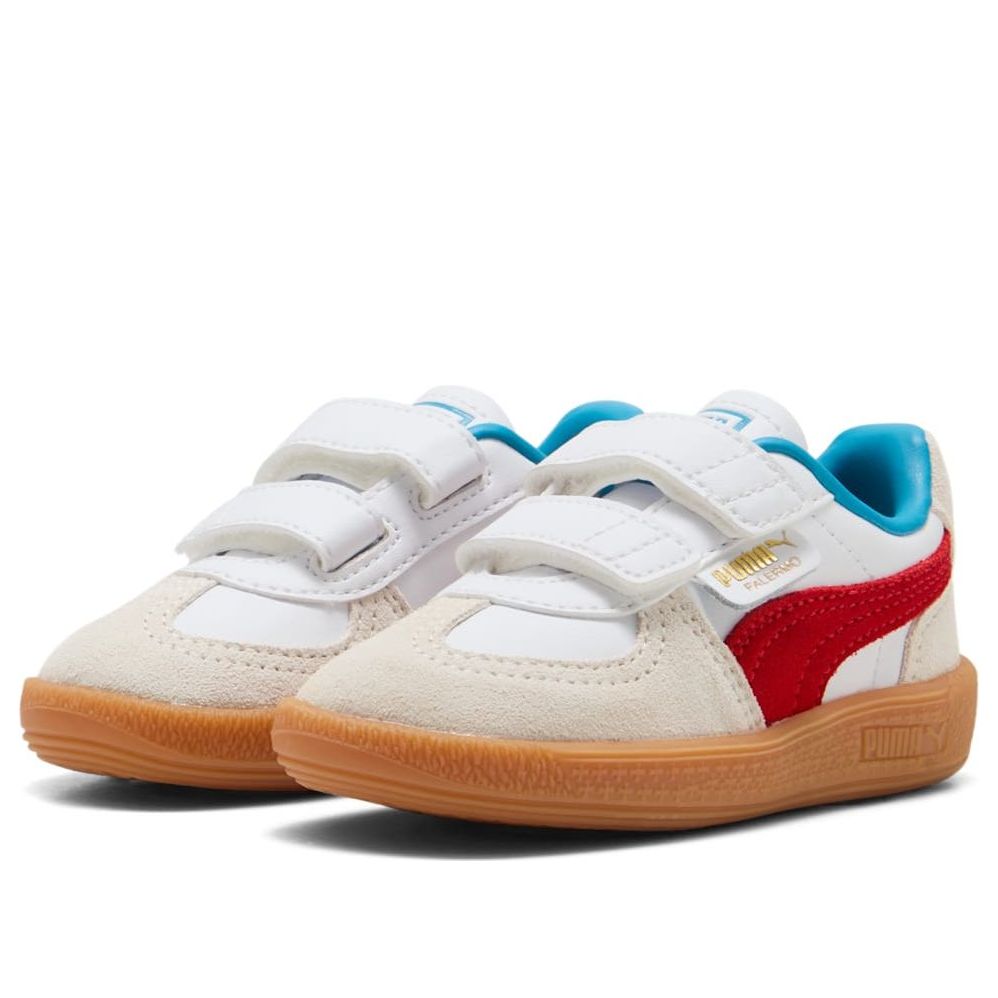 (TD) PUMA Palermo Leather 'White Red' 402004-10