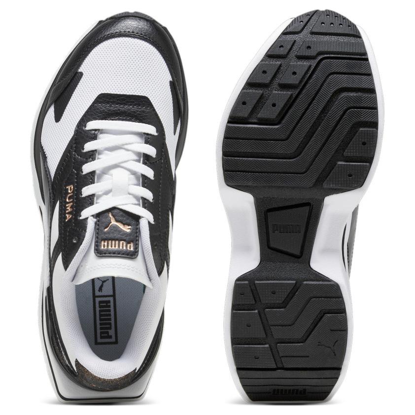 (WMNS) PUMA Kosmo Rider Glam Sneakers 'Black White' 393108-02