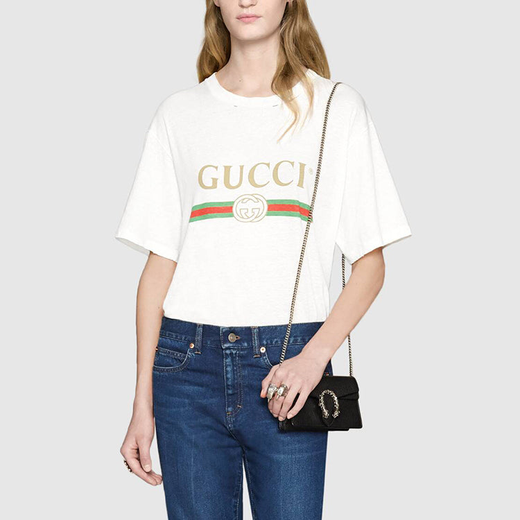 (WMNS) Gucci Dionysus Mini-Sized Single-Shoulder Bag 'Black' 476432-CAOGN-8176