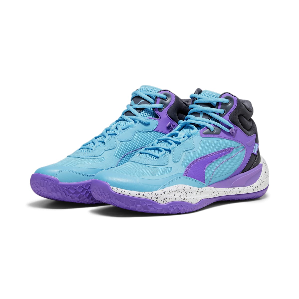 PUMA Playmaker Pro Mid 'Purple Glimmer Bright Aqua' 377902-09