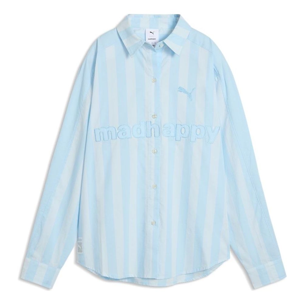 (WMNS) PUMA x MADHAPPY Lounge Shirt 'Silver Sky' 637571-68