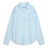 (WMNS) PUMA x MADHAPPY Lounge Shirt 'Silver Sky' 637571-68