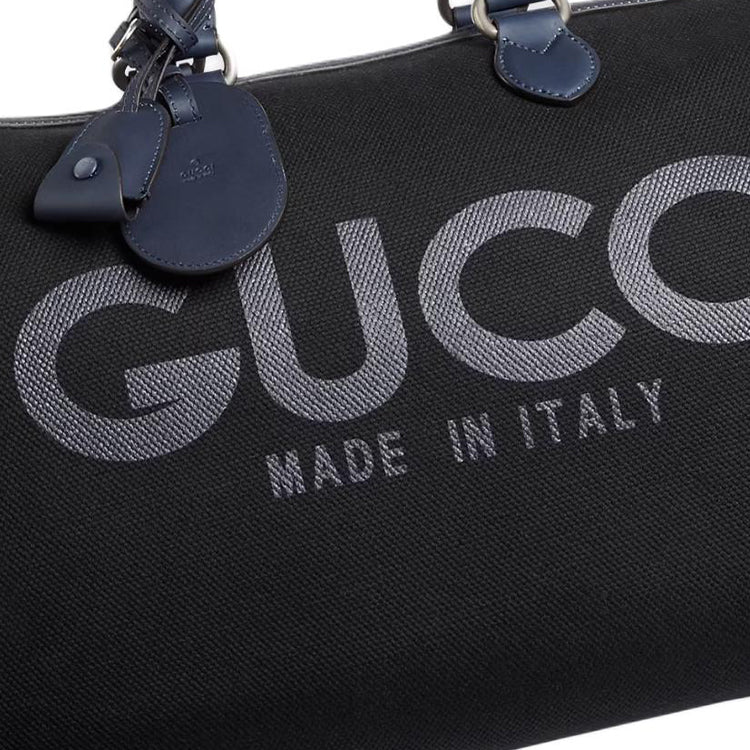 Gucci Large Gucci Print Travel Bag 'Black' 771178-FACSY-8643