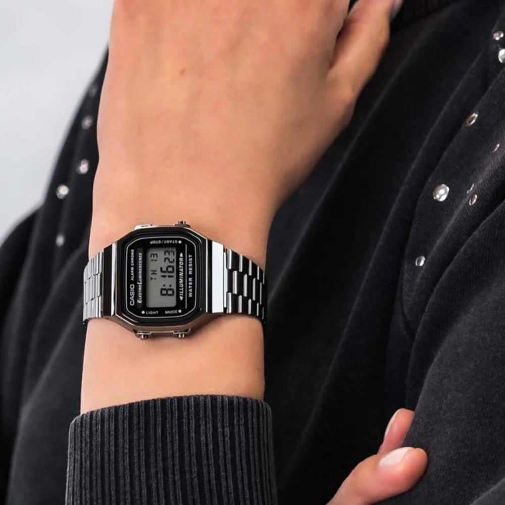 Casio Digital Classic Watch 'Black Silver' A168WGG-1A