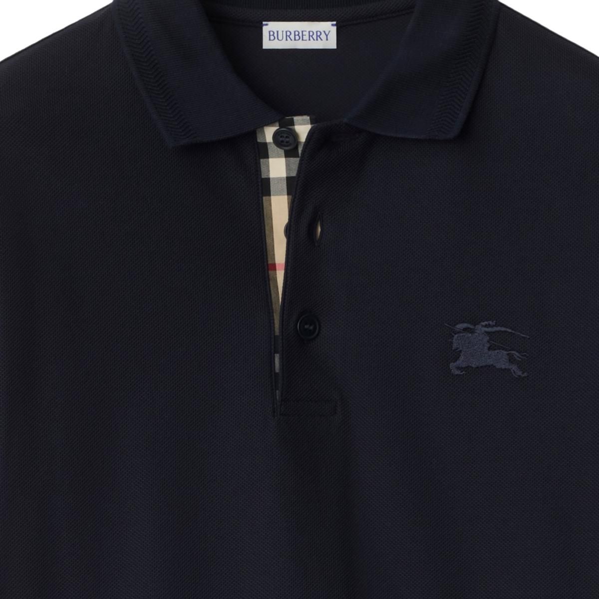 Burberry 26 Cotton Polo Shirt 'Coal Blue' 80991651