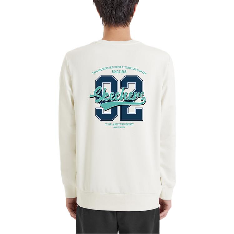 Skechers Number Printed Crew Sweatshirt 'Grey Black White' L422U228