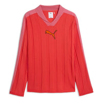 PUMA T7 Long Sleeve Polo 'Red Glamour' 635504-24