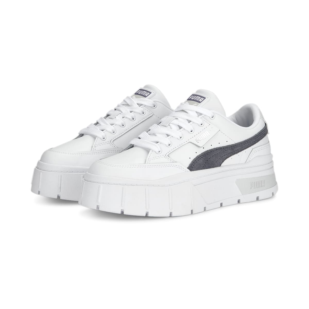 (WMNS) PUMA Mayze Stack 'White Gray Tile' 384363-08