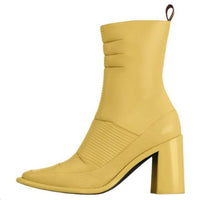 LOUIS VUITTON Berlin Ankle Boots 8cm Women's Lemon