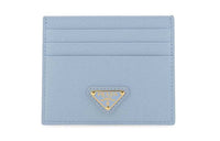 PRADA Cow Leather Wallet Regular Women's Light Blue