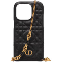 DIOR Leather Chain Protective Case Impact-Resistant Protection Fashion Trend Phone Cases Compatible With IPhone 14 Pro