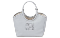MIU MIU Leather Shoulder Bag, Crossbody Bag, Handbag Women's Cornflower Blue