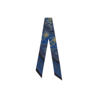 HERMES Silk Silk Scarves Unisex Blue