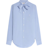 CELINE Romy Lavallière Shirt In Striped Silk